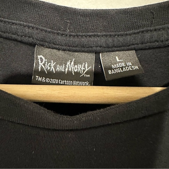 Rick And Morty Raised Graphic T-Shirt Black Adult Swim Cartoon Network‎ Large - Picture 7 of 8